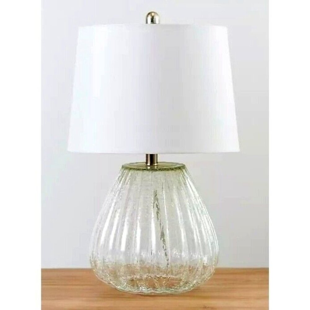 New Kirkland's  Crackle Glass 23" Table Lamp
